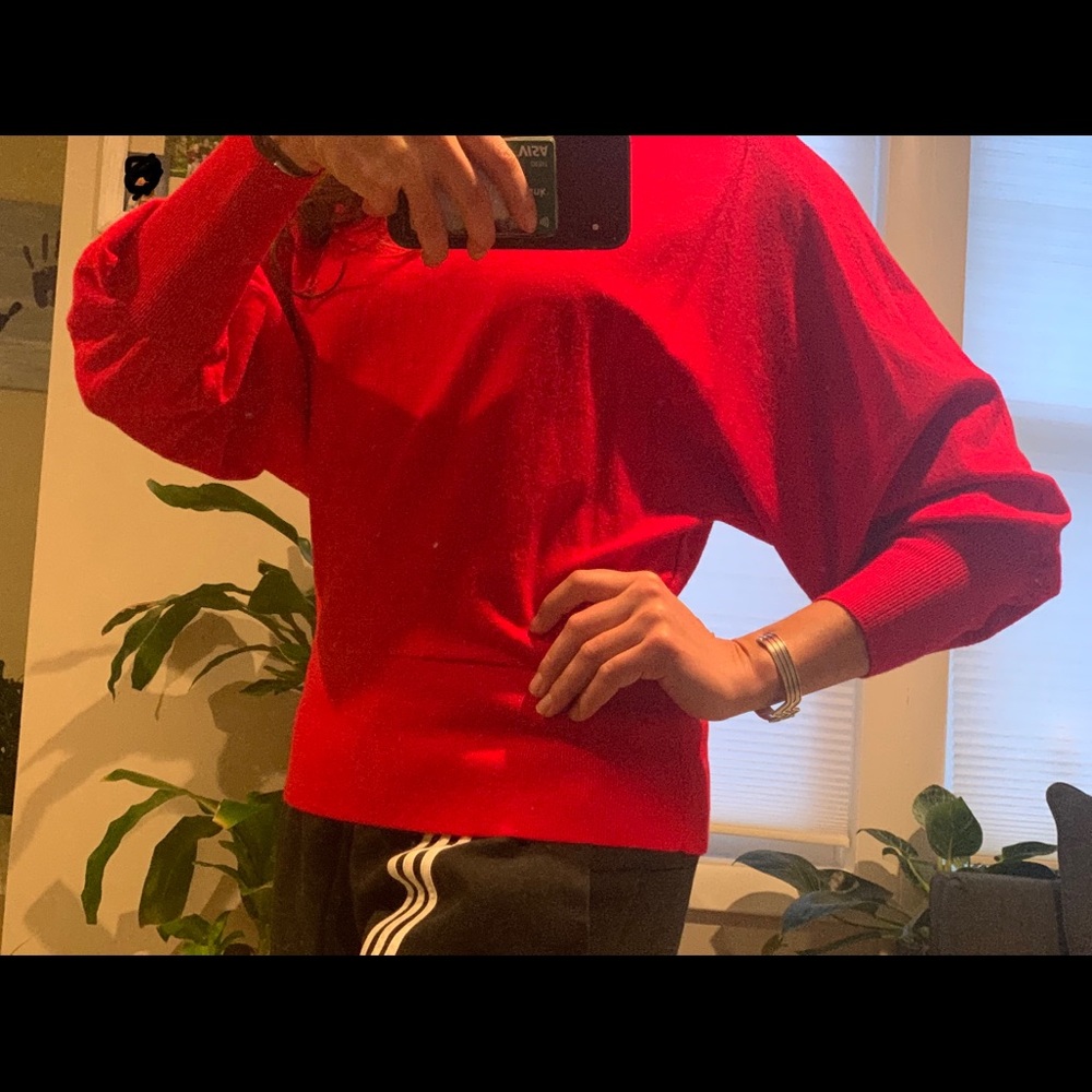 Red Small dress sweater/shirt